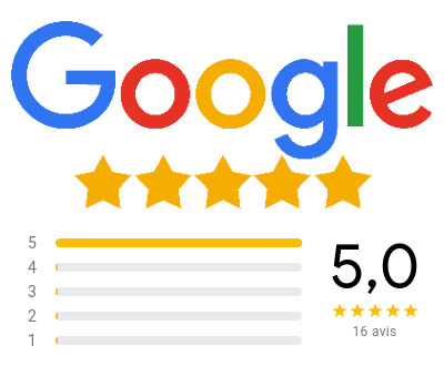 note sur Google (5 étoiles)